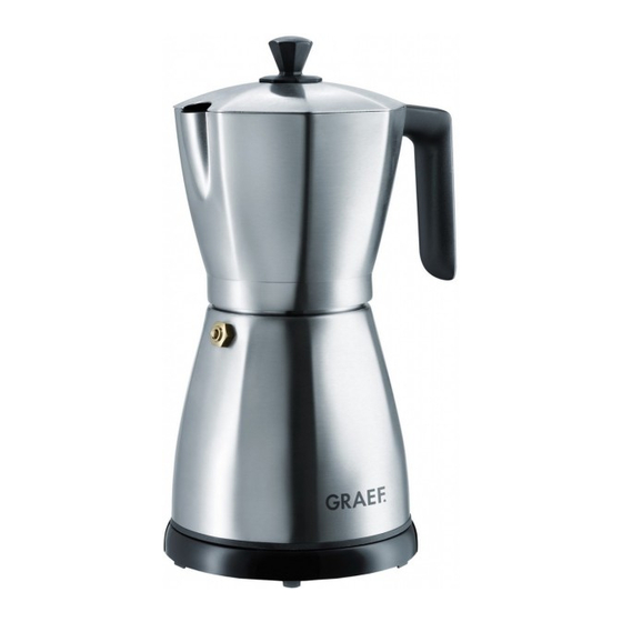 Graef Espresso Maker EM 80 Bedieningshandleiding