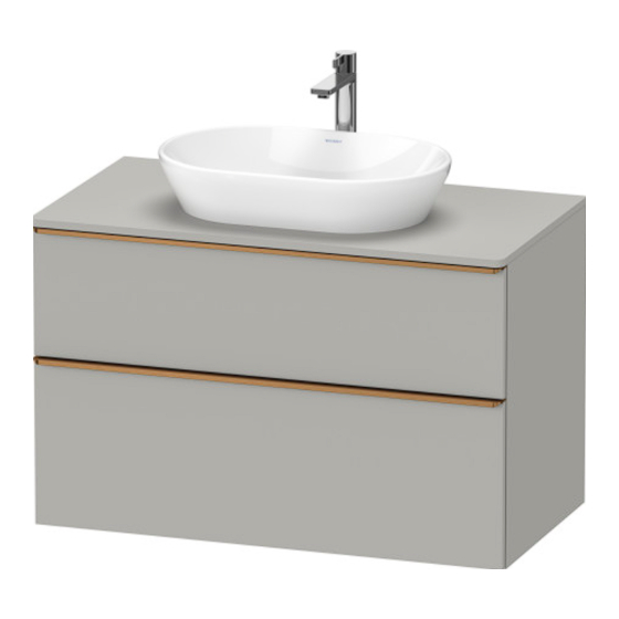 DURAVIT D-Neo DE 4968 Montagehandleiding