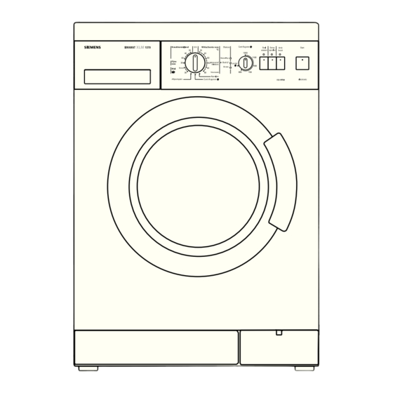 Siemens SIWAMAT XLM 1370 Gebruiksaanwijzing