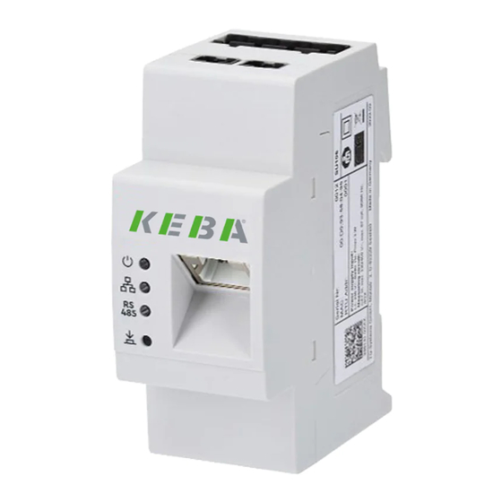 Keba KeContact E10 Installatiehandleiding