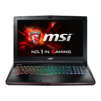 MSI GS73VR-7RG-039NL Gebruikershandleiding