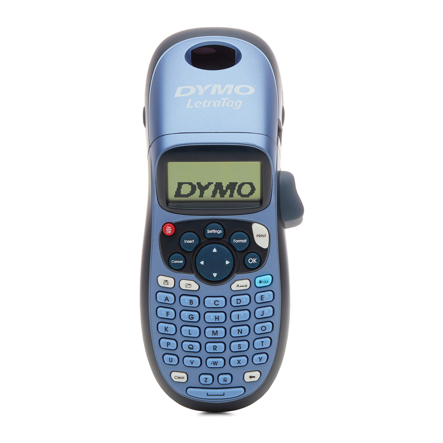 Dymo LetraTag LT-100H Snelstartgids