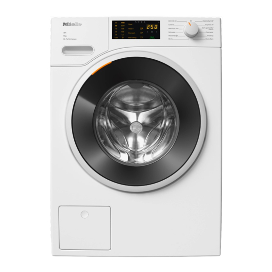 Miele WWD 164 Gebruiksaanwijzing