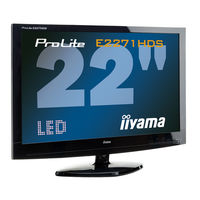 Iiyama ProLite E2271HDSD Gebruikershandleiding