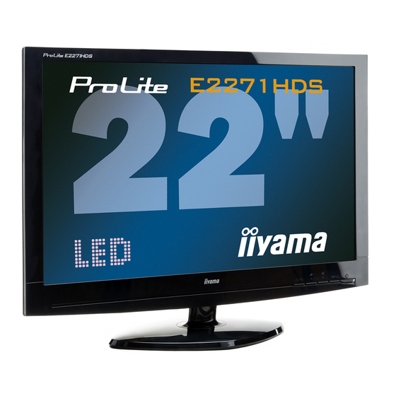 Iiyama ProLite E2271HDS Gebruikershandleiding