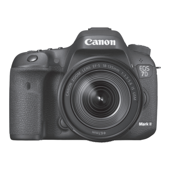 Canon EOS 7D Mark II Instructiehandleiding