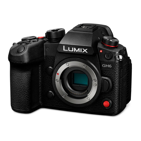 Panasonic LUMIX DC-GH6 Gebruiksaanwijzing