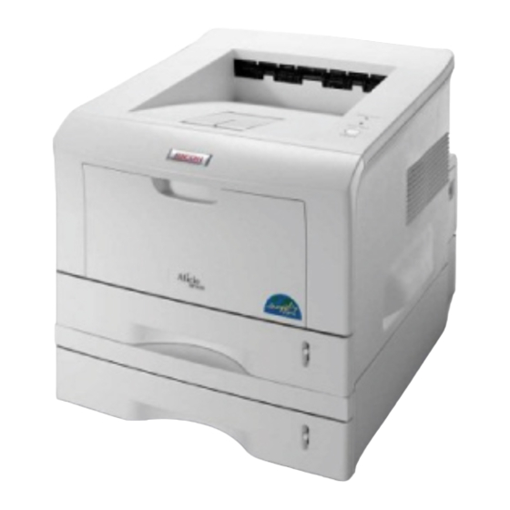 Ricoh Aficio BP20N Gebruikshandleiding