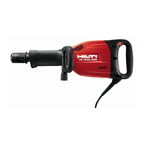 Hilti TE 1500-AVR Handleiding