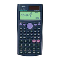 Casio fx-85ES PLUS Gebruiksaanwijzing