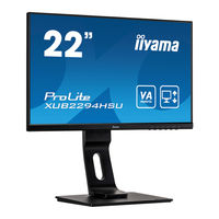 Iiyama ProLite XU2292HS Gebruikershandleiding