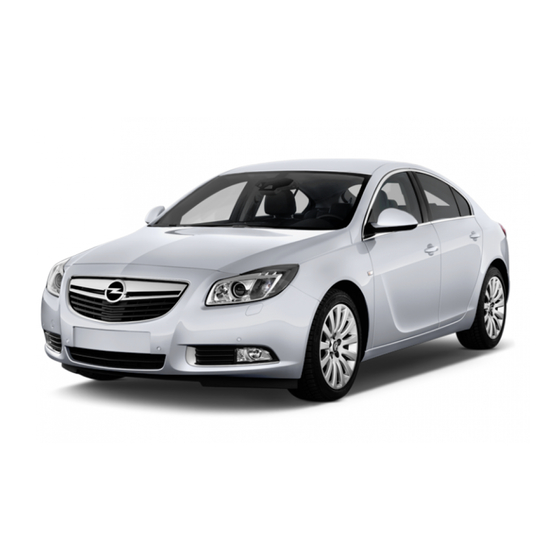 Opel Insignia 2013 Gebruikershandleiding