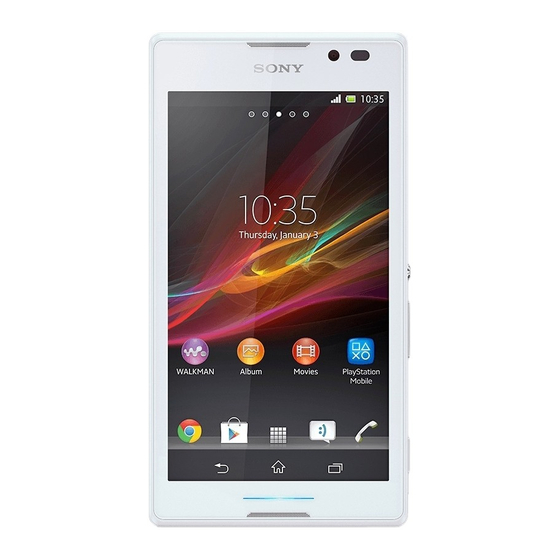 Sony Xperia C Gebruikershandleiding