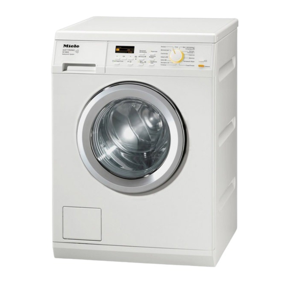 Miele W 5965 WPS Gebruiksaanwijzing