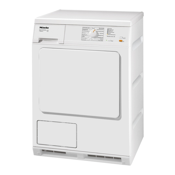 Miele SoftCare System T 8803 C Gebruiksaanwijzing