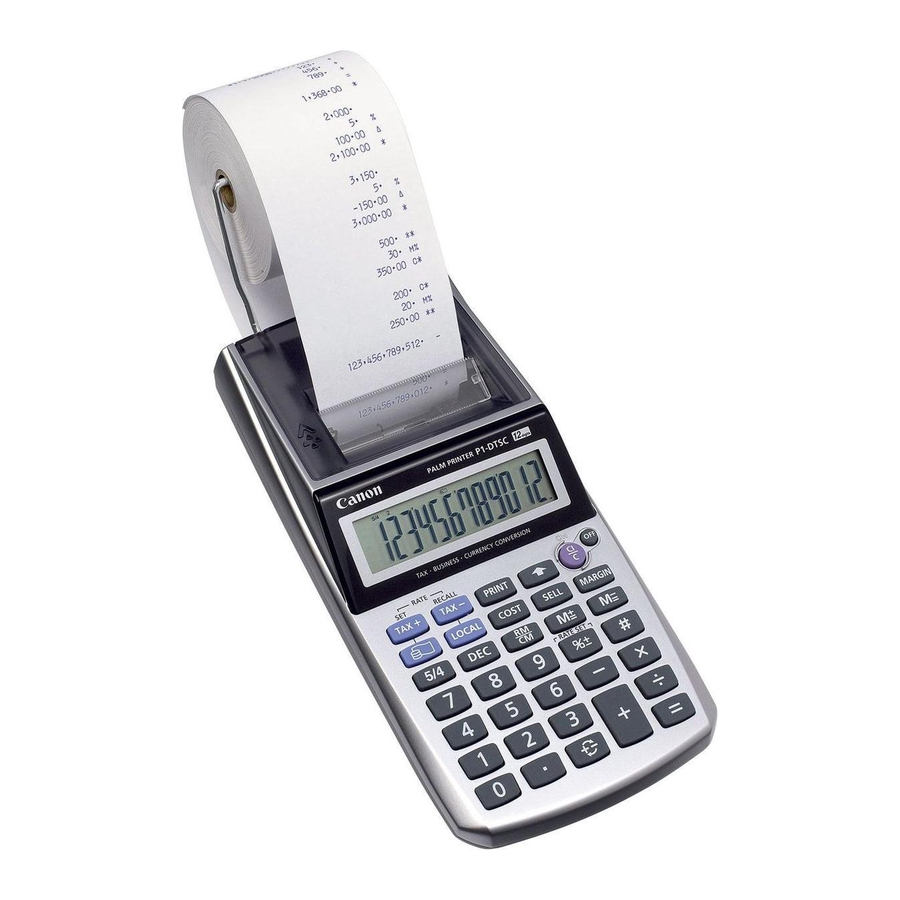 Canon P1-DTSC Calculator