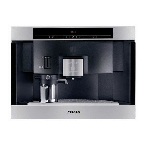 Miele CVA 30 Series Korte Handleiding