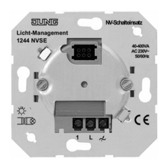 Jung 1244 NVSE Bedieningshandleiding