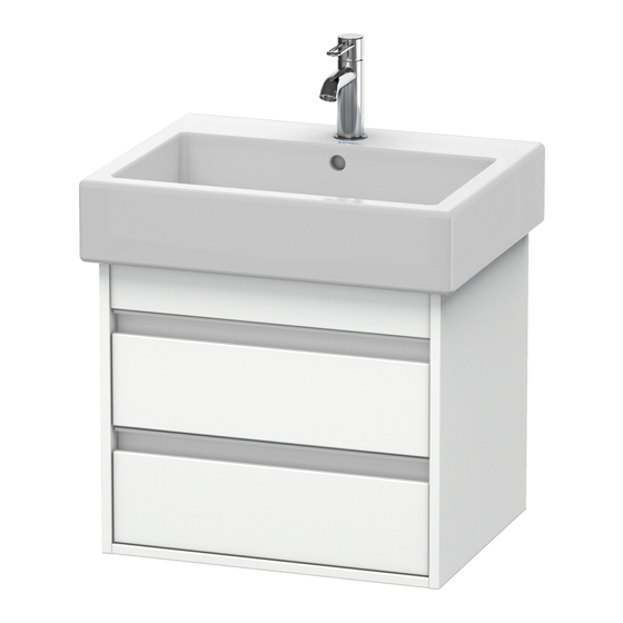 DURAVIT Ketho KT 6636 Montagehandleiding