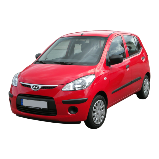 Hyundai i10 2010 Gebruikershandleiding