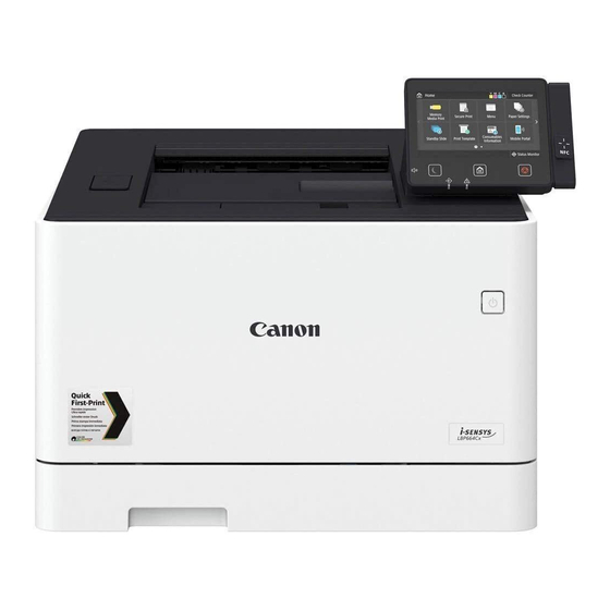 Canon LBP664Cx Gebruikershandleiding