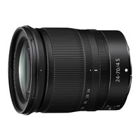 Nikon NIKKOR Z 24-70mm f/4S Gebruikershandleiding