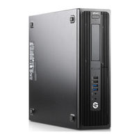 HP Z240 Small Form Factor-werkstation Gebruikershandleiding