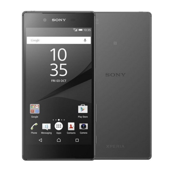 Sony Xperia Z5 Premium Gebruikershandleiding