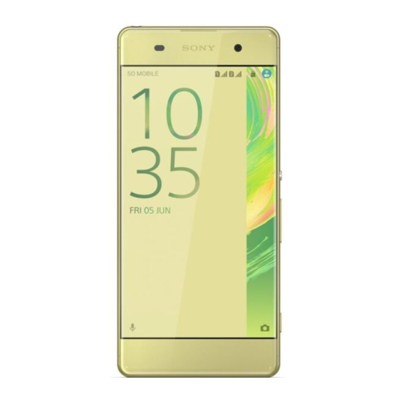 Sony Xperia XA Series Gebruikershandleiding