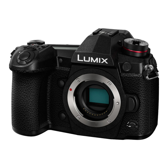 Panasonic Lumix DC-G9 Gebruiksaanwijzing