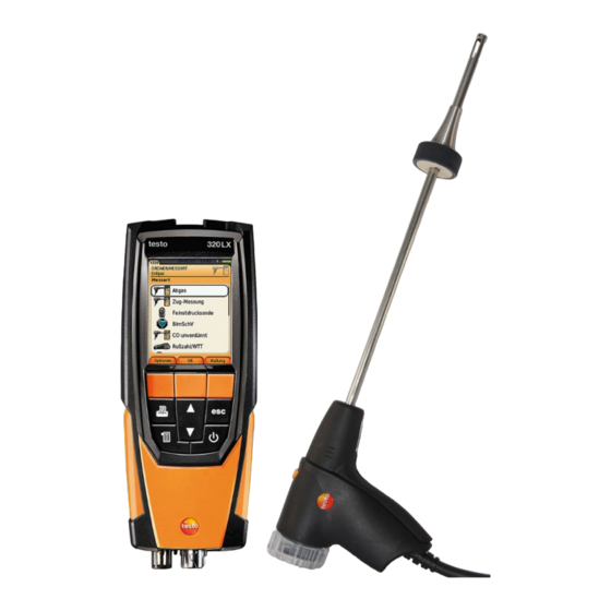 TESTO 320 LX Gebruiksaanwijzing