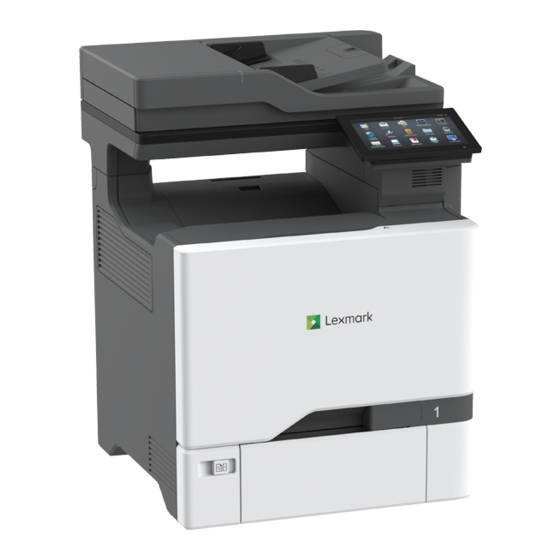 Lexmark CX730 Gebruikershandleiding