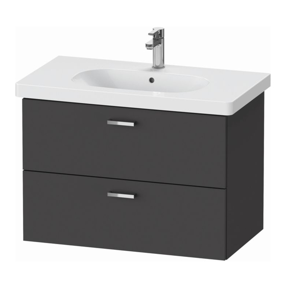DURAVIT XBase XB 6187 Montagehandleiding