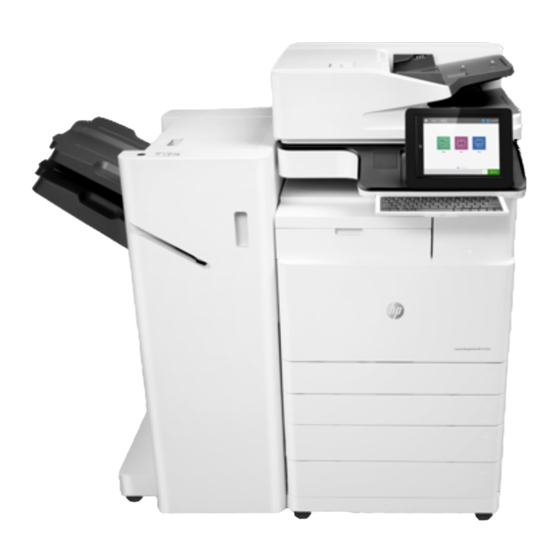 HP LaserJet Managed MFP E72725 Installatiehandleiding