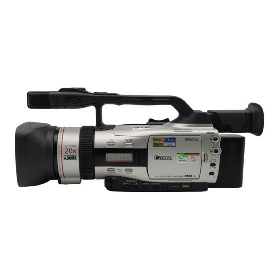 Canon XM2 Gebruiksaanwijzing