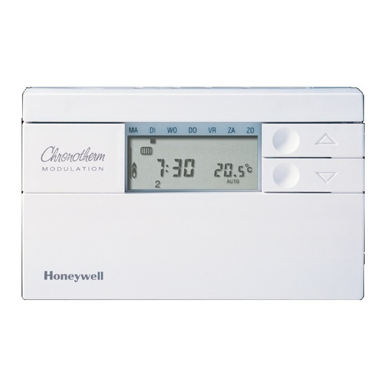 Honeywell Chronotherm MODULATION Gebruiksaanwijzing