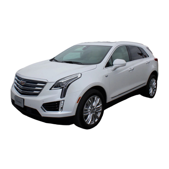 Cadillac XT5 2017 Gebruikershandleiding