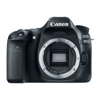 Canon EOS 80D Instructiehandleiding