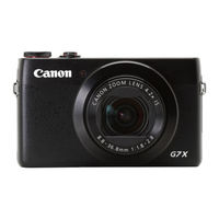 Canon PowerShot G7 X Mark II Gebruikershandleiding