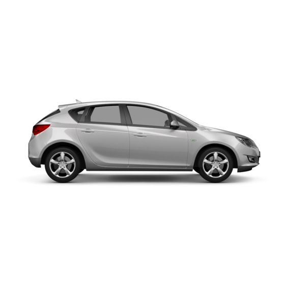 Opel Astra 2011 Gebruikershandleiding