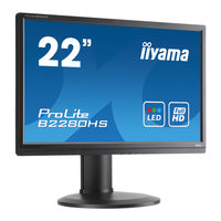 Iiyama ProLite E2280HS Gebruikershandleiding