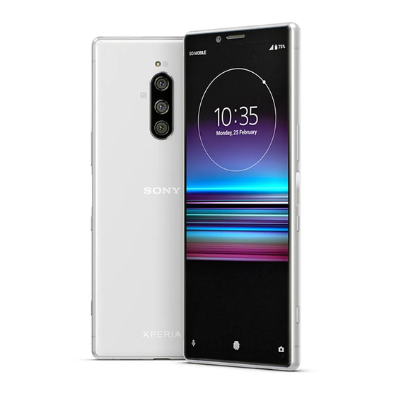 Sony Xperia 1 Gebruikershandleiding