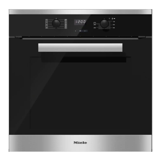 Miele H2661-1BP Gebruiks- En Montagehandleiding