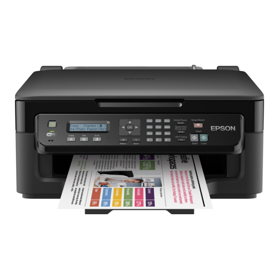 Epson WF-2510 Gebruiksaanwijzing