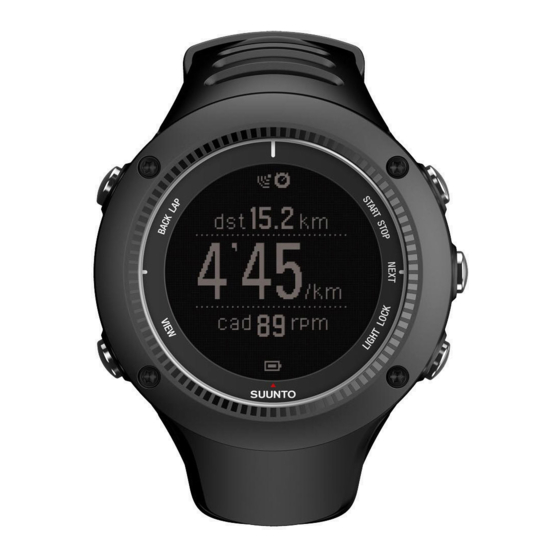 Suunto AMBIT2 R Gebruikershandleiding