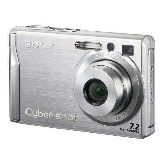 Sony Cyber-shot DSC-W80 Gebruiksaanwijzing