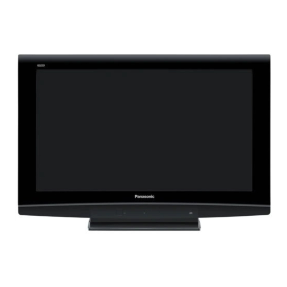 Panasonic VIERA TX-26LX80F Gebruiksaanwijzing