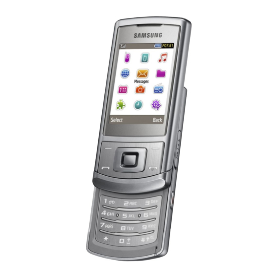 Samsung S3500 Gebruiksaanwijzing