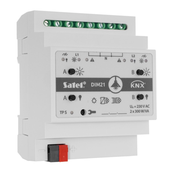 Satel KNX-DIM21 Installatiehandleiding