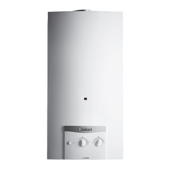 Vaillant atmoMAG MAG 114/1 Z(E- BE/FR) Installatie- En Onderhoudshandleiding